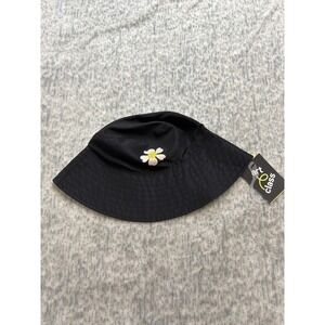 Art Class Kids Reversible Bucket Hat Black Daisy Floral UPF 50 OSFM HT6970660SK